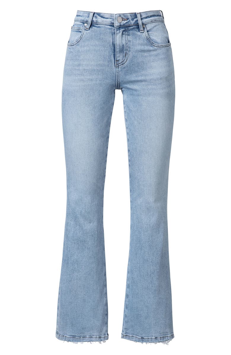 Bayeas High Waist Straight Leg Jeans, Alternate, color, Light Blue