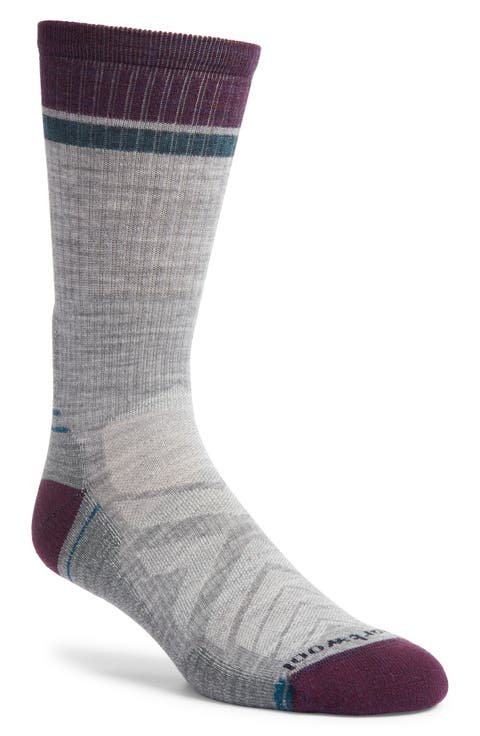 Hike Light Cushioning Winding Trail Merino Wool Blend Crew Socks