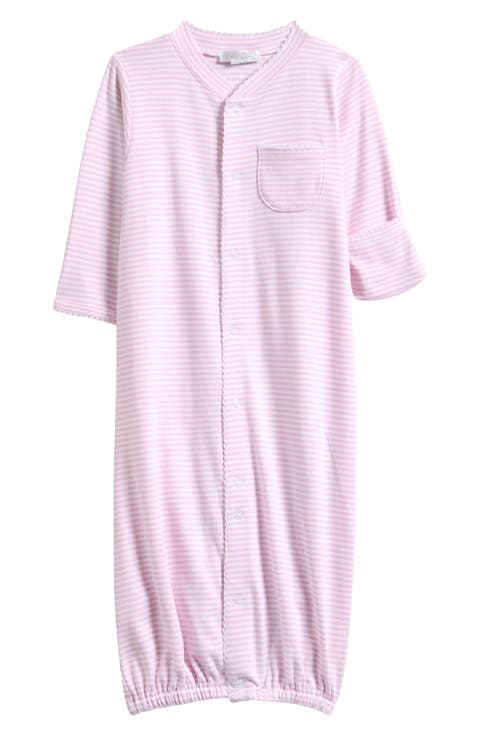 Stripes Convertible Pima Cotton Gown (Baby)