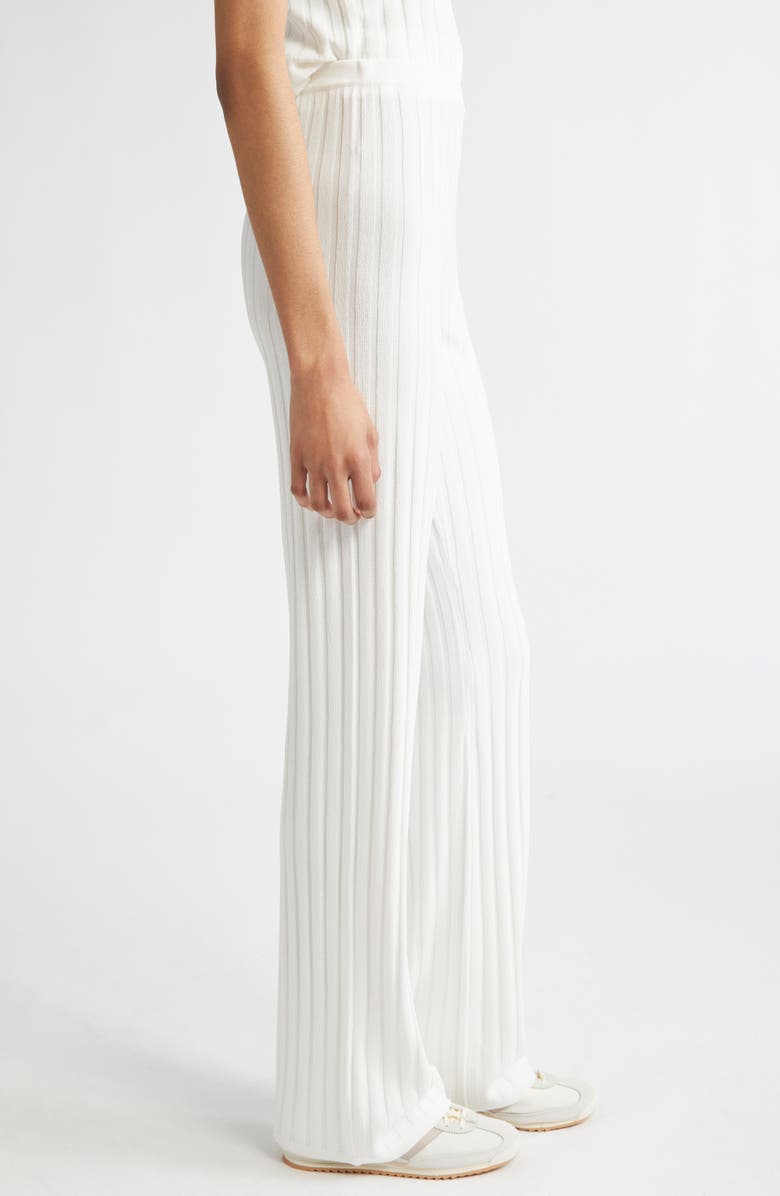 Sporty & Rich Rib Pants, Alternate, color, Ecru