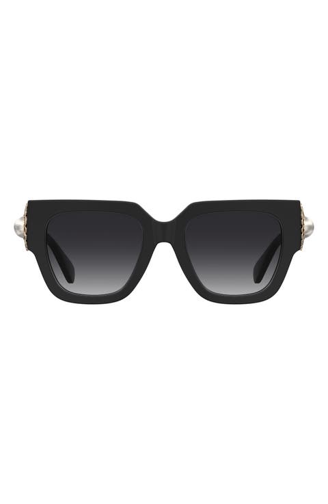 52mm Gradient Square Sunglasses