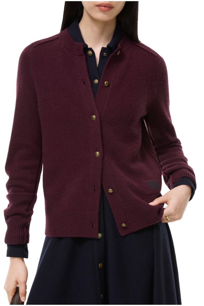 Cashmere Cardigan, Main, color, Acer purple