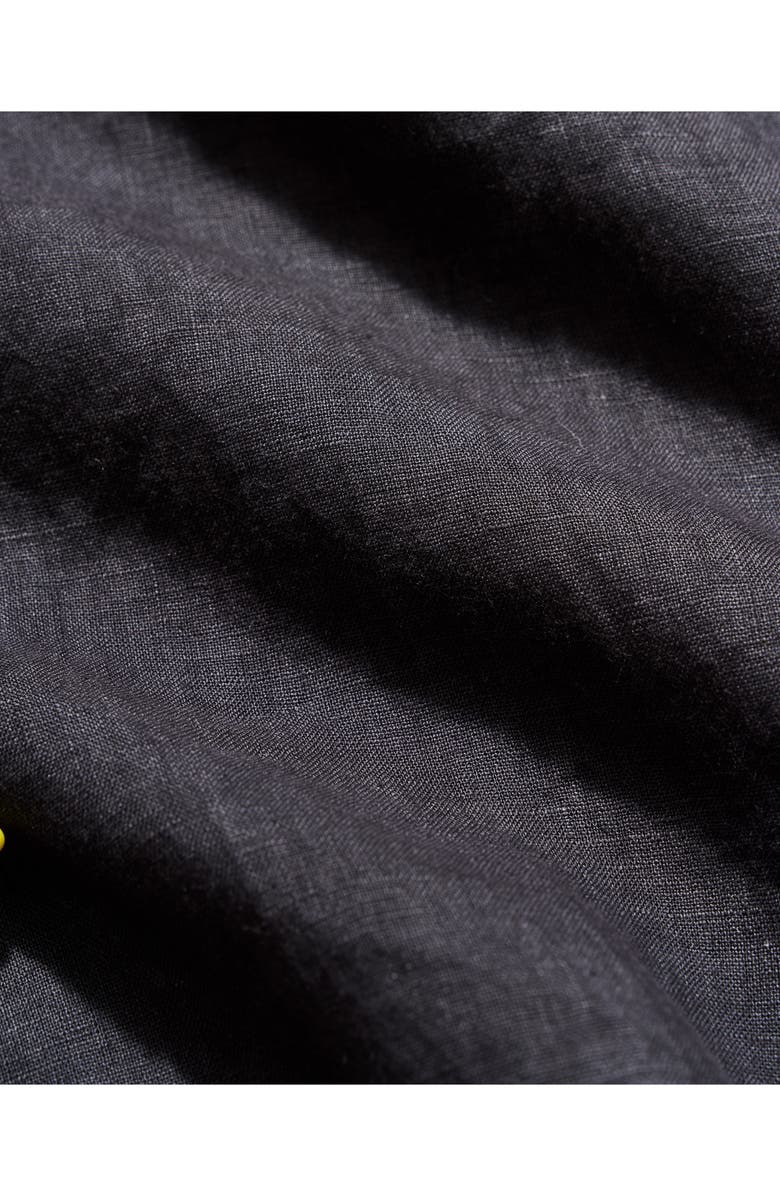 Billy Reid Linen Carpenter Overshirt, Alternate, color, Asphalt