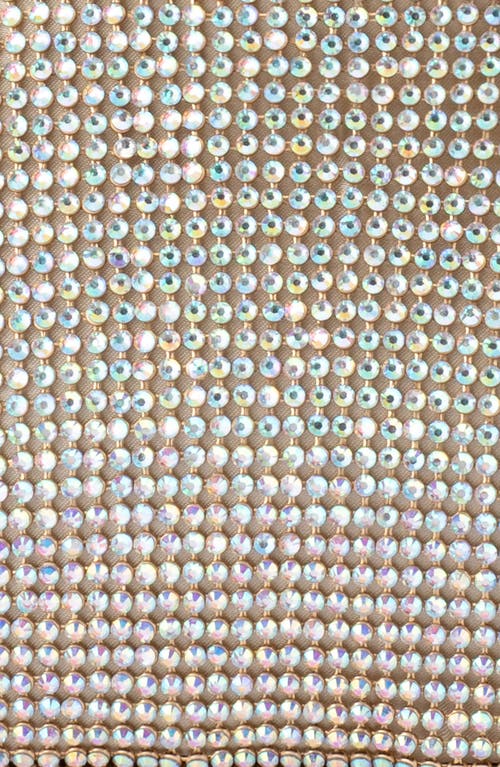 Olga Berg Ela Crystal Mesh Frame Clutch In Multi