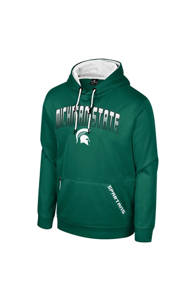 COLOSSEUM Men's Colosseum Green Michigan State Spartans Reese Pullover Hoodie, Alternate, color, Green