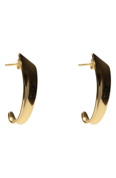 Abstract Hoop Earrings