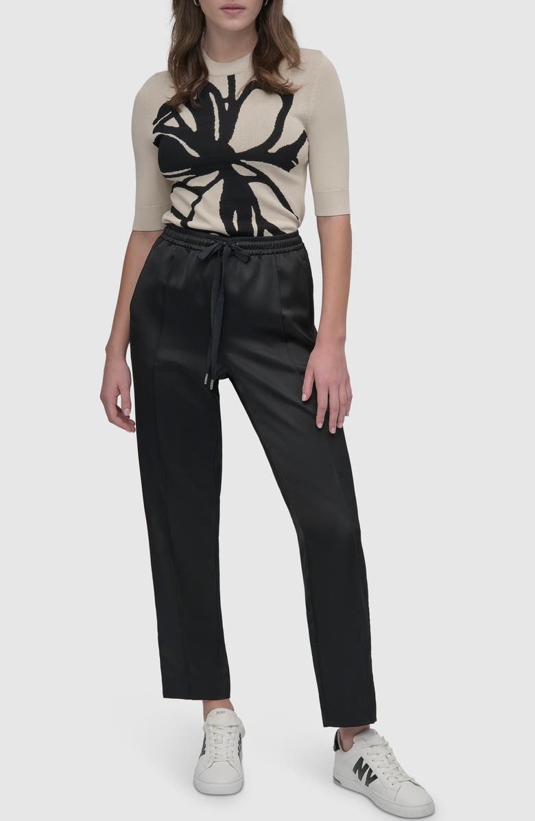 DKNY Side Stripe Track Pants, Alternate, color,