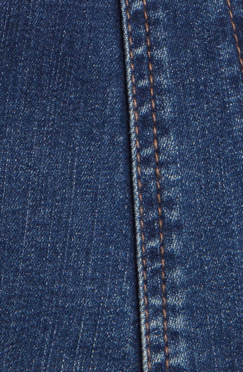 Wit & Wisdom Peplum Denim Jacket, Alternate, color, Blue