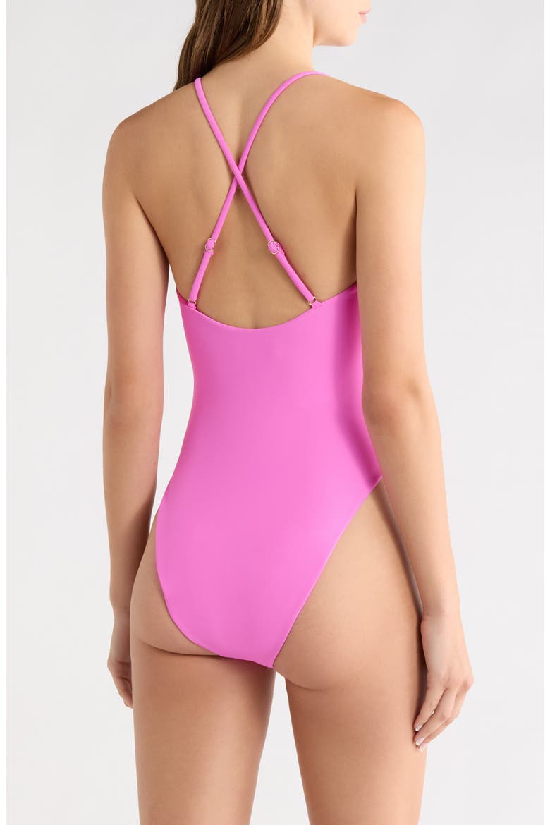 Bexley V-Wire One-Piece Swimsuit, Alternate, color, RADIANT PINK