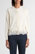 McQueen Cobweb Lace Shrunken Wool
Cashmere Cardigan