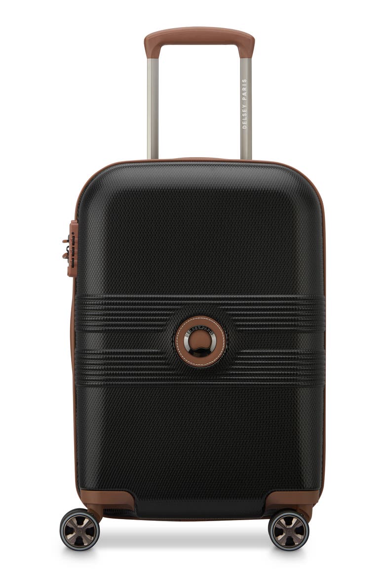Flanerie Hardside Carry-On Luggage, Main, color, BLACK