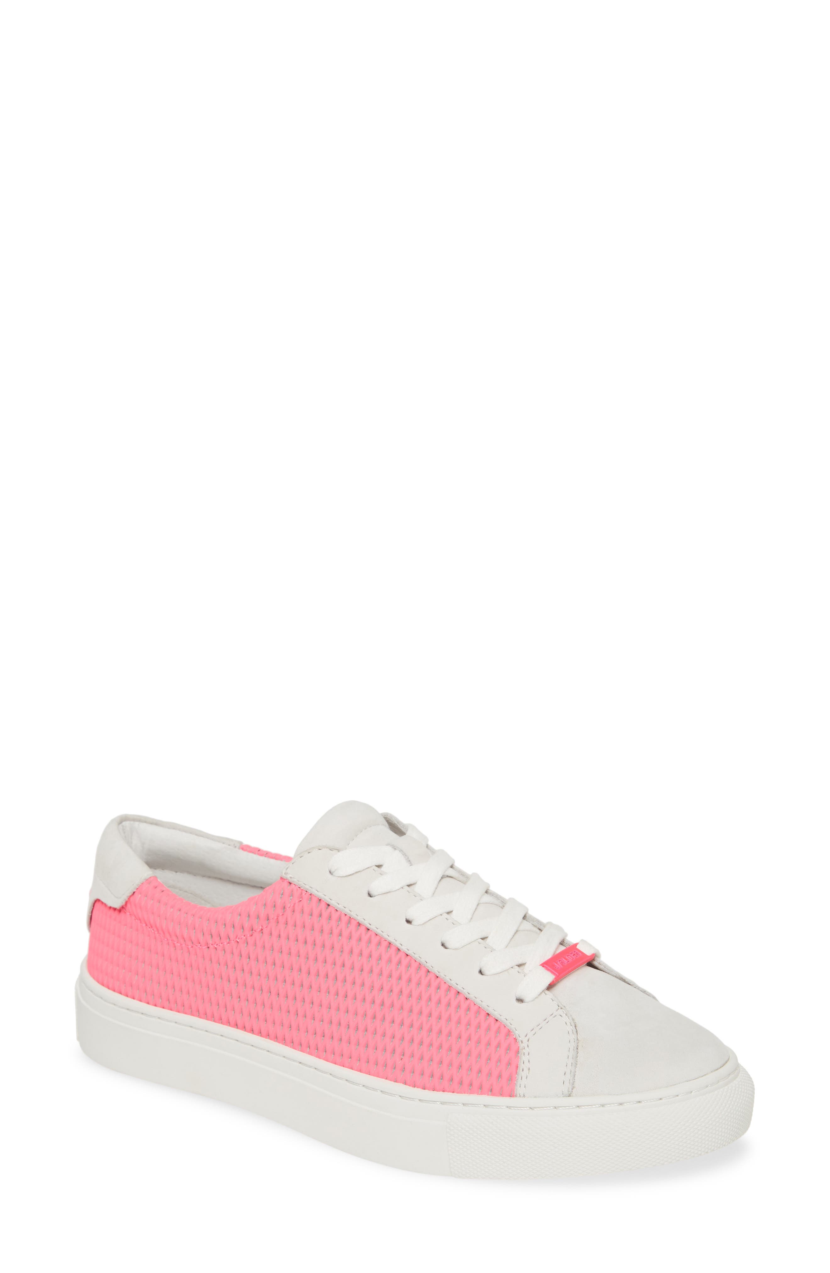 Lacee Sneaker, Main, color, NEON PINK LEATHER