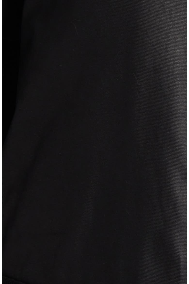 Waxed Cotton Twill Coat, Alternate, color, BLACK