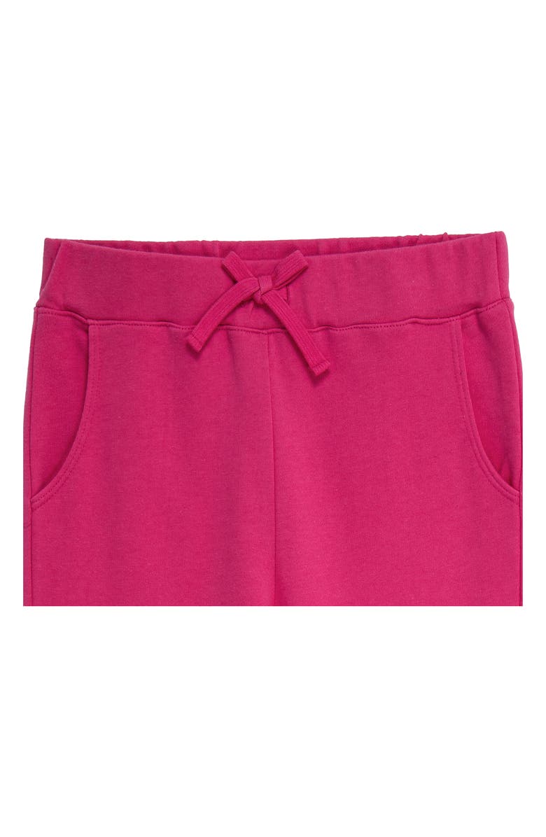 Truce Kids' Appliqué Sweatshirt, Tank & Flare Leg Sweatpants Set, Alternate, color, Dark Pink