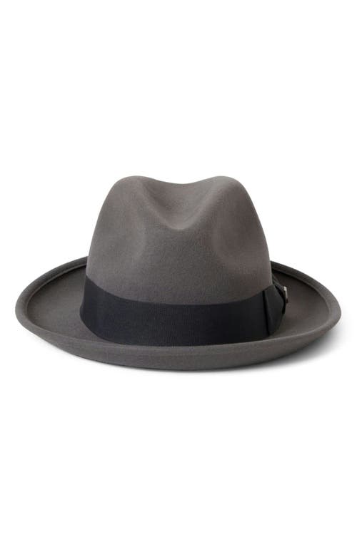 Brixton Horton Packable Wool Felt Fedora In Brown