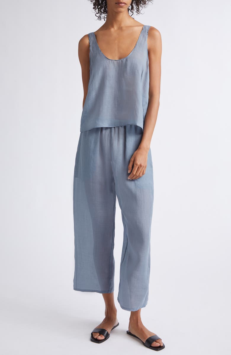 LESET Niko Crop Pants, Alternate, color, Mist