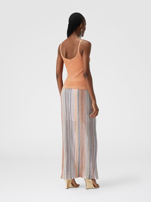 MISSONI MISSONI LAMÉ MULTI-PROCESSING VISCOSE TANK TOP 