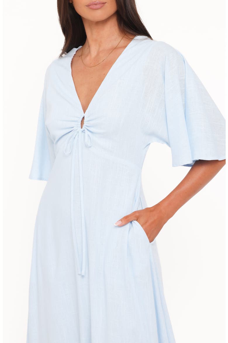 Liberty Flutter Sleeve Maxi Dress, Alternate, color, LIGHT BLUE