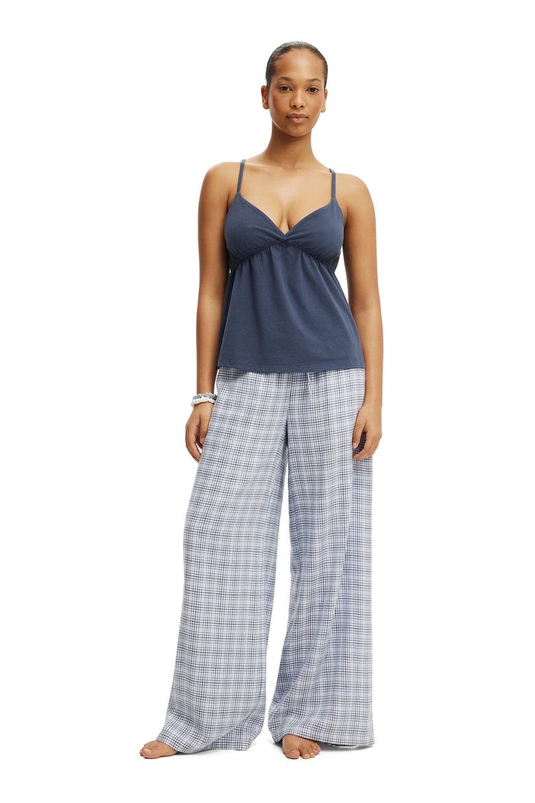 Women's Dreamy Soft Triangle Babydoll Cami, Alternate, color, Steely Blue