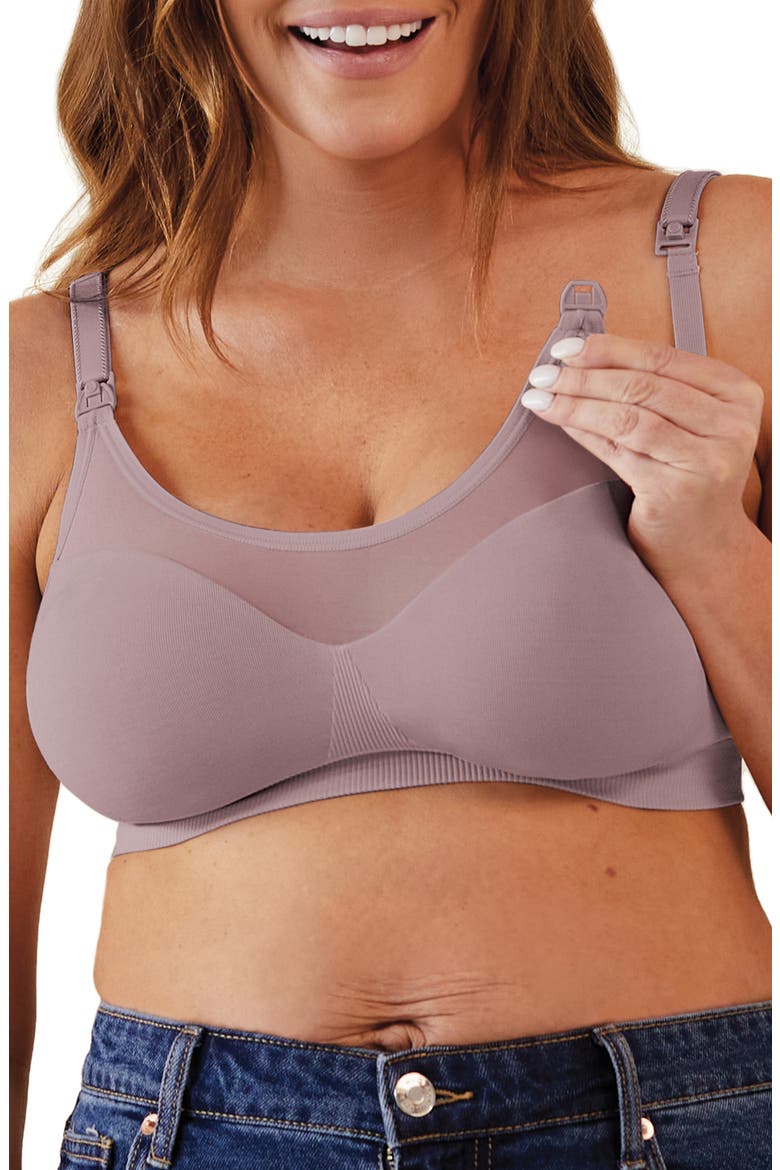Body Silk Sheer Seamless Maternity/Nursing Bra, Alternate, color, DAWN