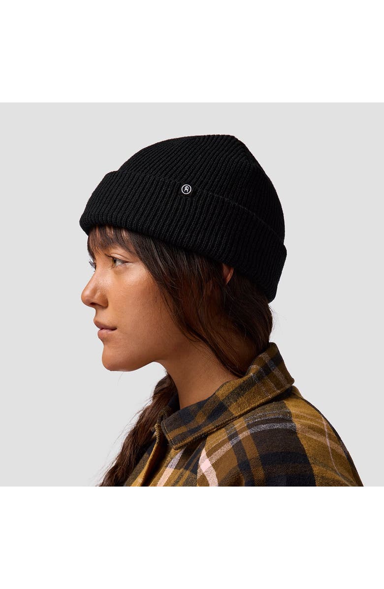 Backcountry Capra Rolled Beanie, Alternate, color, Black