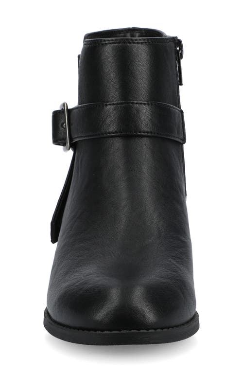 Journee Collection Devina Buckle Boot In Black