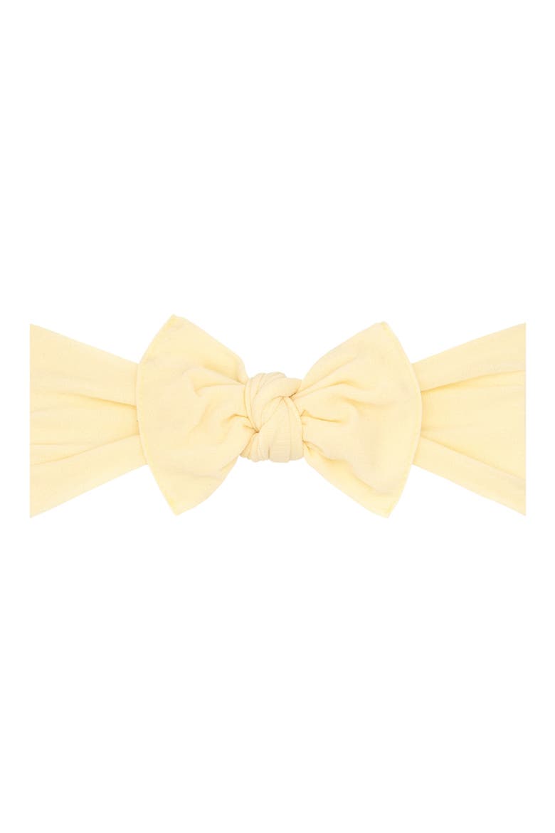 Knotted Bow Headband, Main, color, HONEYSUCKLE