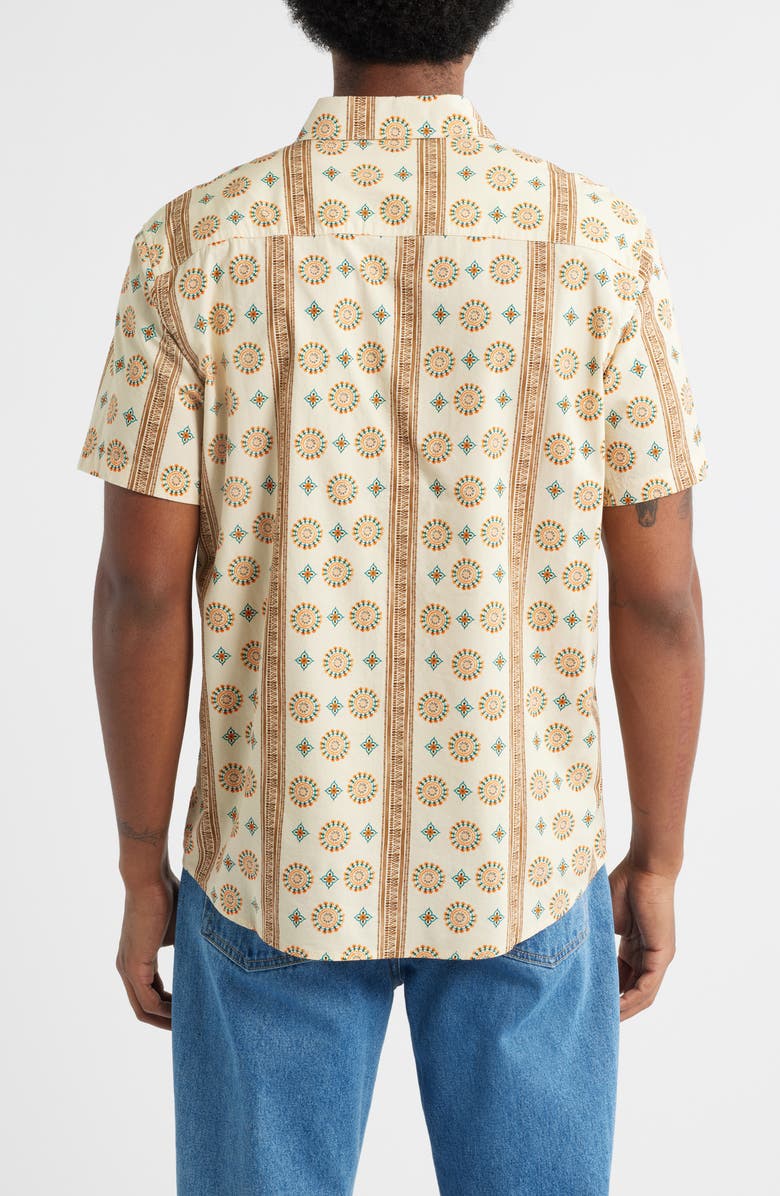 RVCA Anytime Short Sleeve Button-Up Shirt, Alternate, color, Ceramic