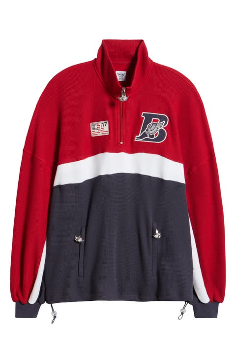 Off Duty A1 Alex Waffle Knit Half Zip Sweatshirt