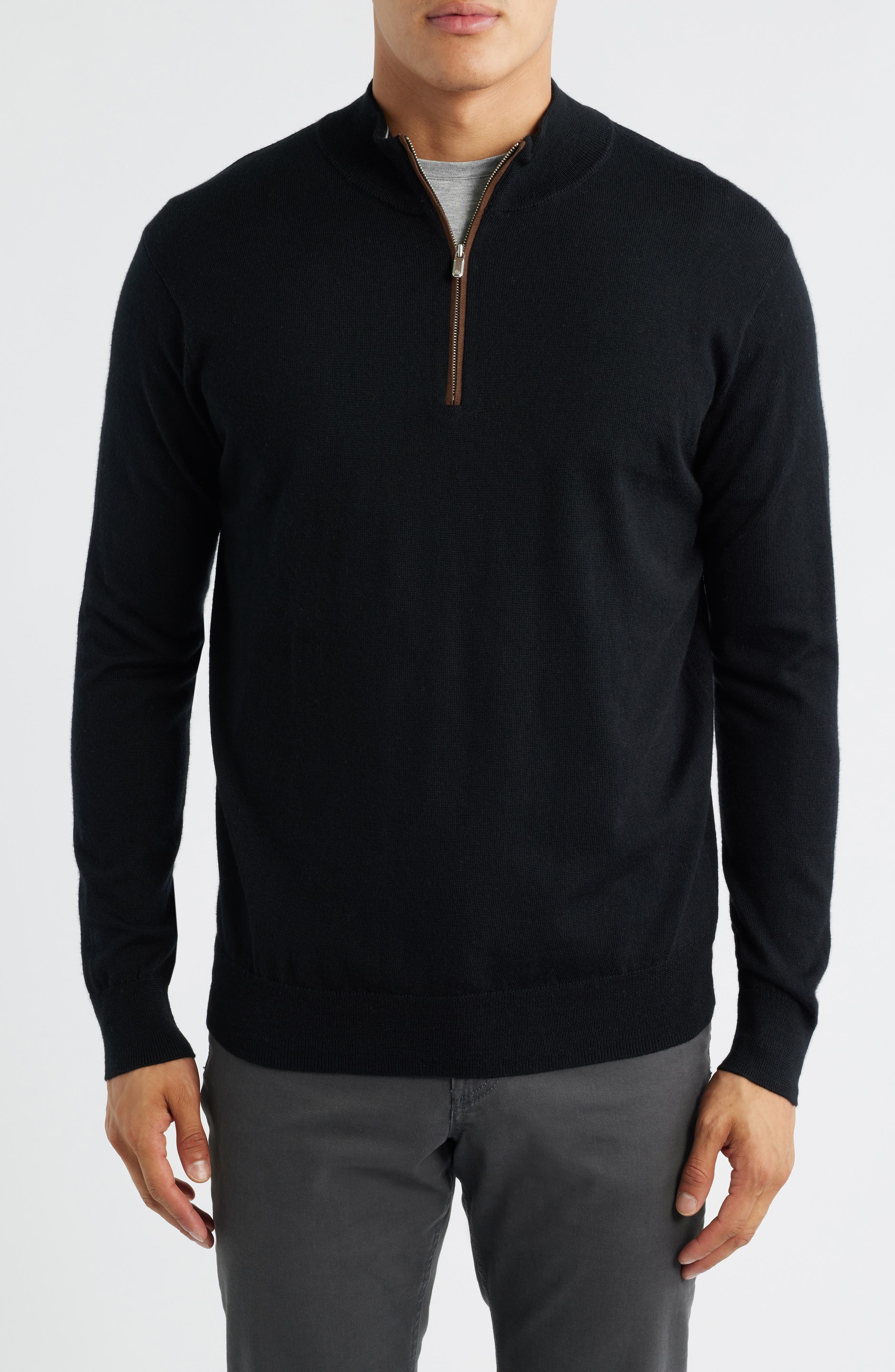 Peter Millar Autumn Crest Merino Wool Blend Quarter Zip Sweater