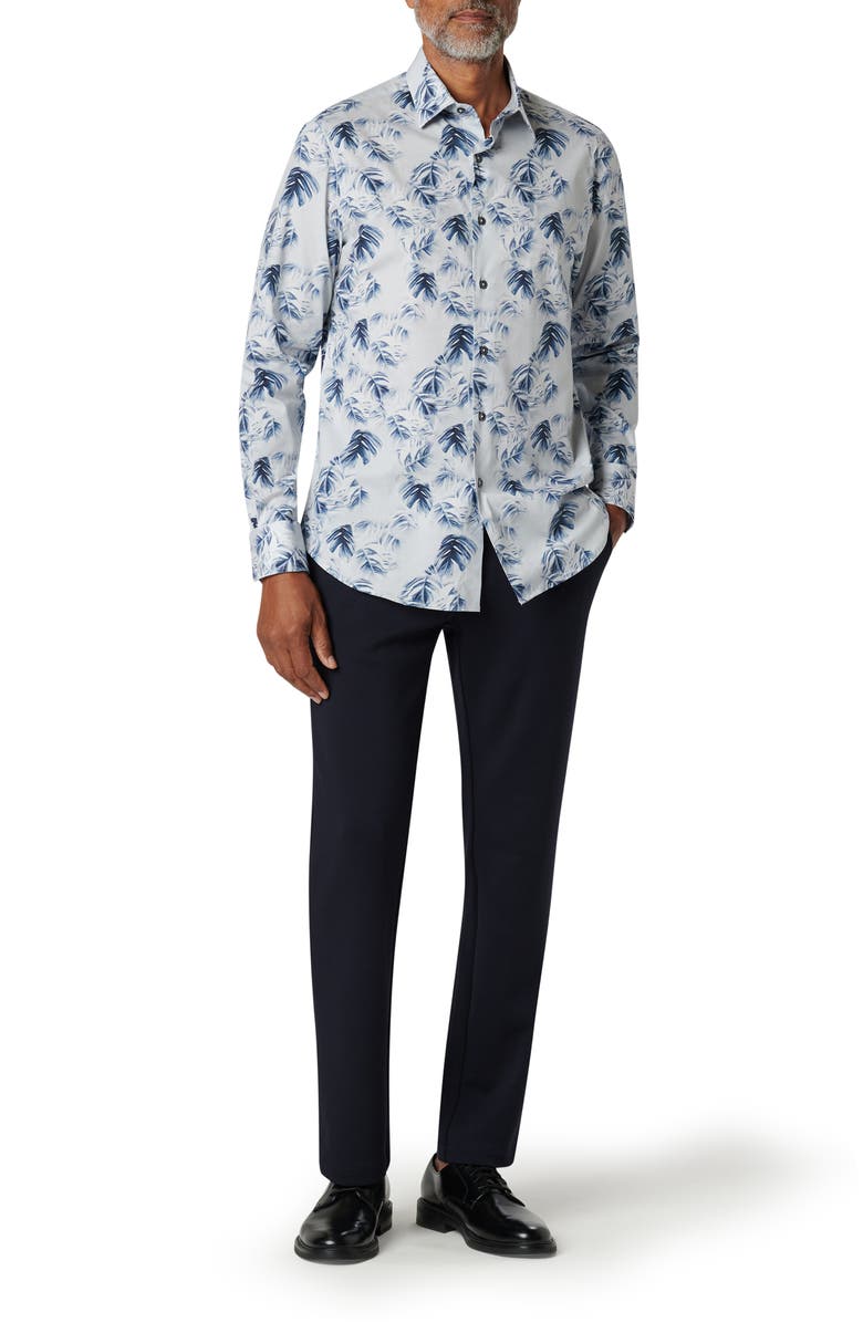 Bugatchi Julian Stretch Cotton Button-Up Shirt, Alternate, color,