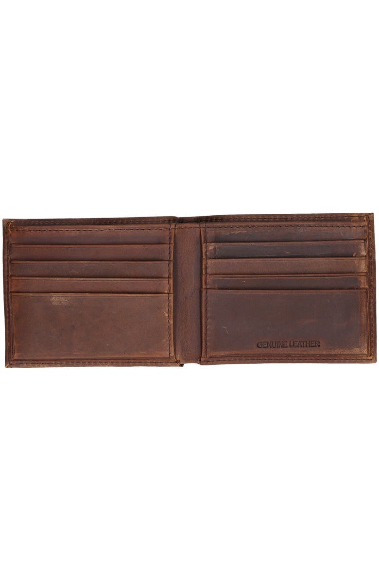 Evergreen Enterprises Brown Philadelphia Eagles Bifold Leather Wallet, Alternate, color,