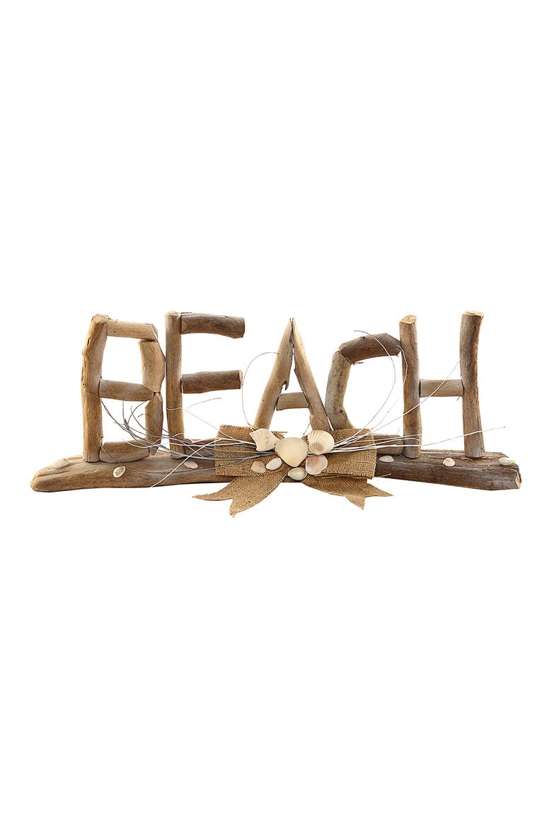 Driftwood Beach Letters, Main, color, Brown