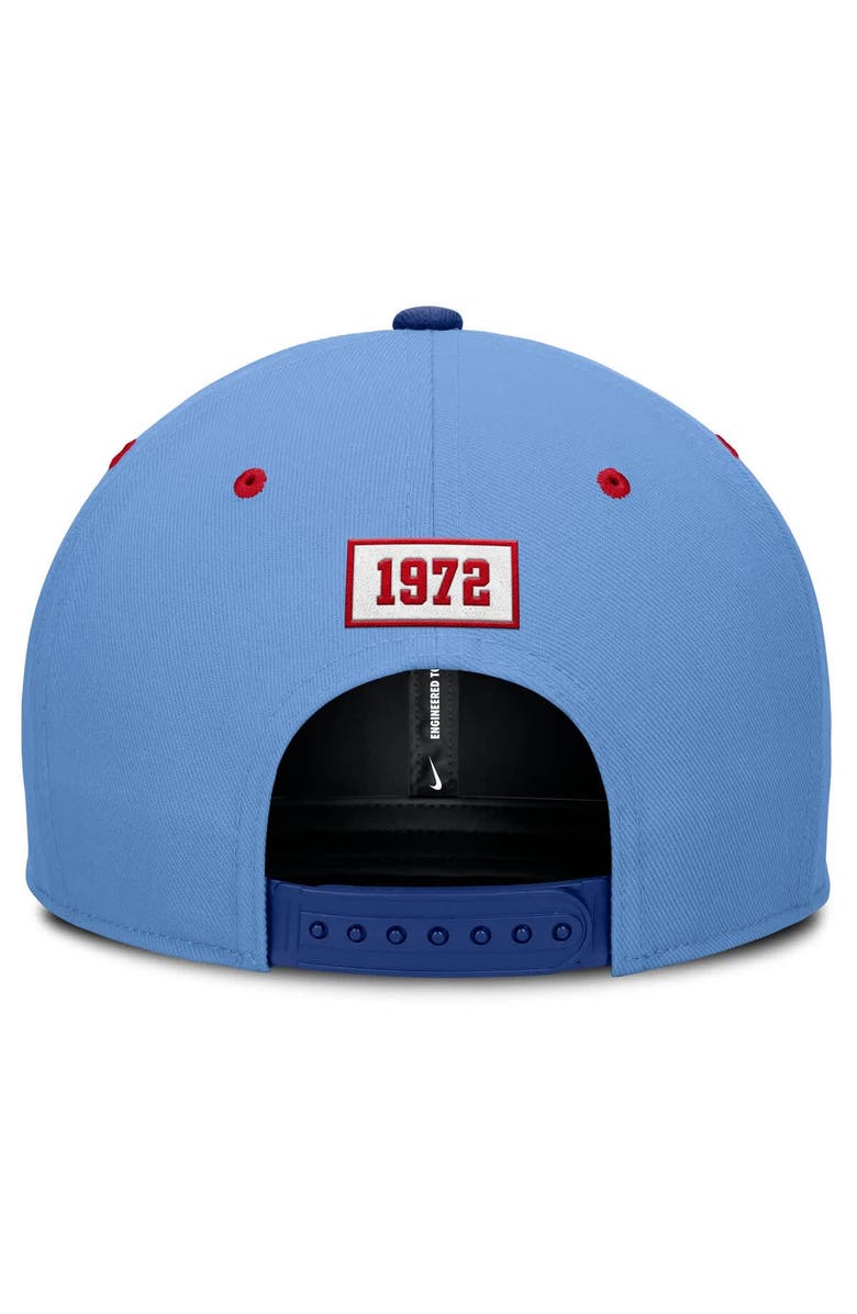 Nike Men's Nike Light Blue/Royal Texas Rangers Cooperstown Collection Pro Performance Snapback Hat, Alternate, color, 