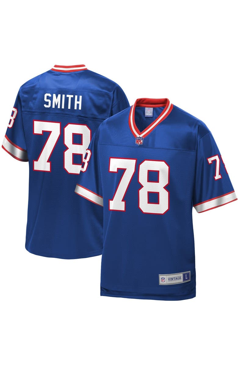 FANATICS Men's NFL Pro Line Bruce Smith Royal Buffalo Bills Retired Player Replica Jersey, Main, color,