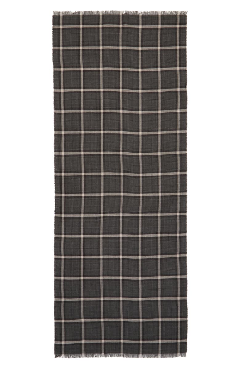 Max Mara Tirana Check Wool & Silk Stole, Main, color, 
