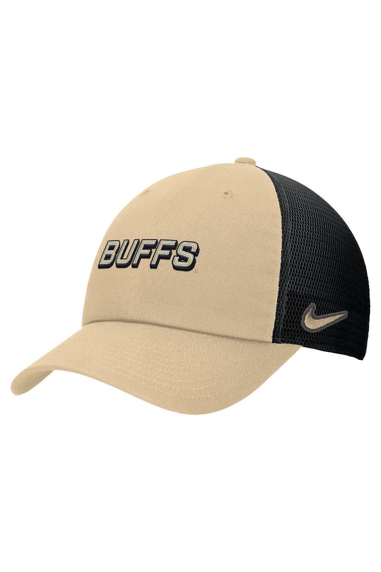 Men's Nike Gold Colorado Buffaloes On-Field Club Adjustable Trucker Hat, Main, color, Gold