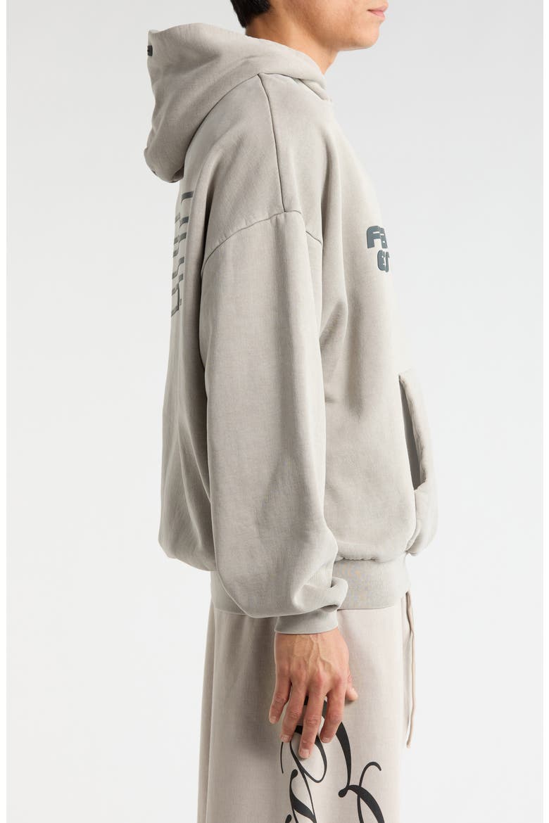 '90s Fleece Logo Graphic Hoodie, Alternate, color, SMOKE GREY