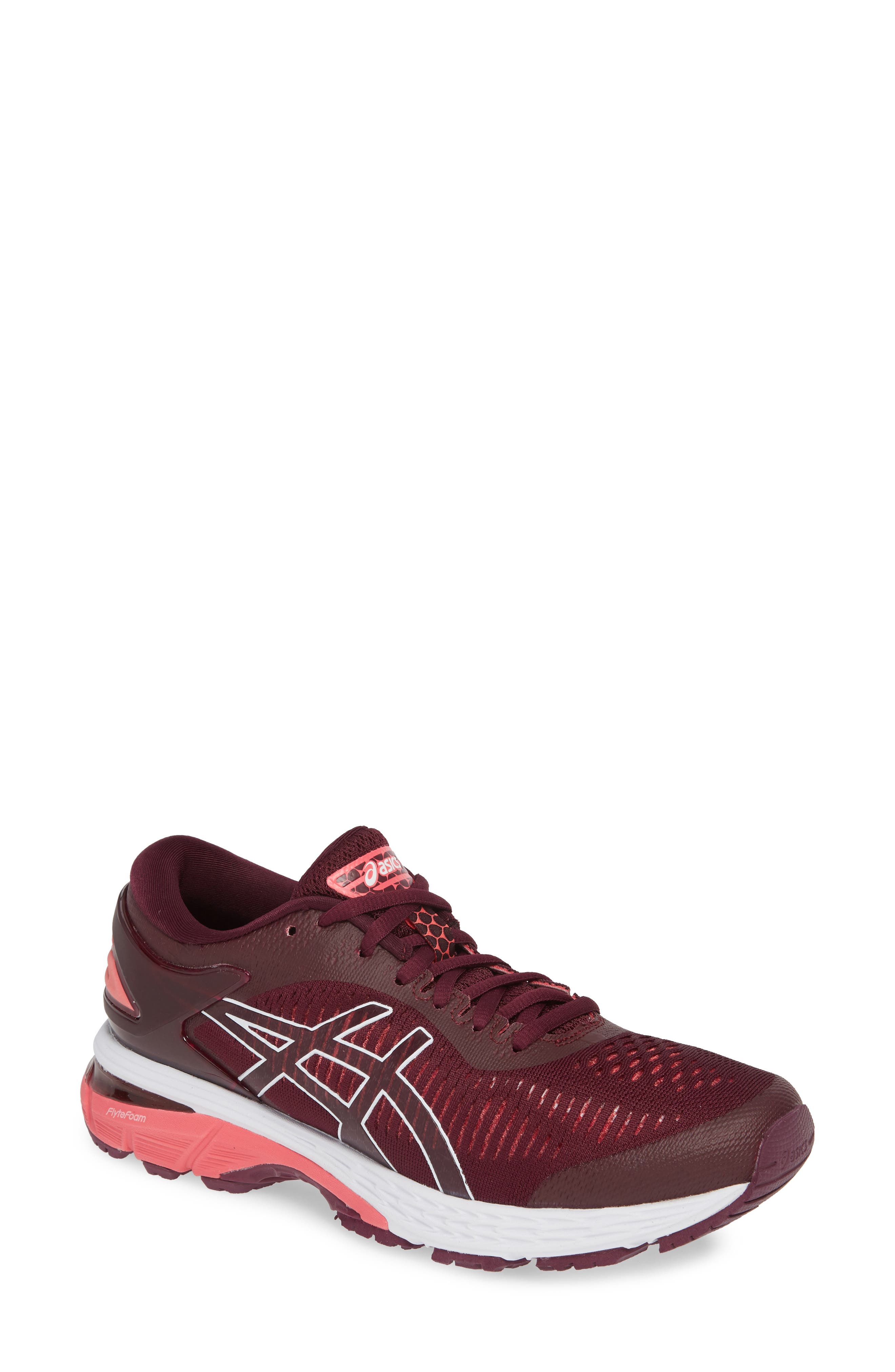 GEL-KAYANO® 25 Running Shoe, Main, color, ROSELLE/ PINK CAMO
