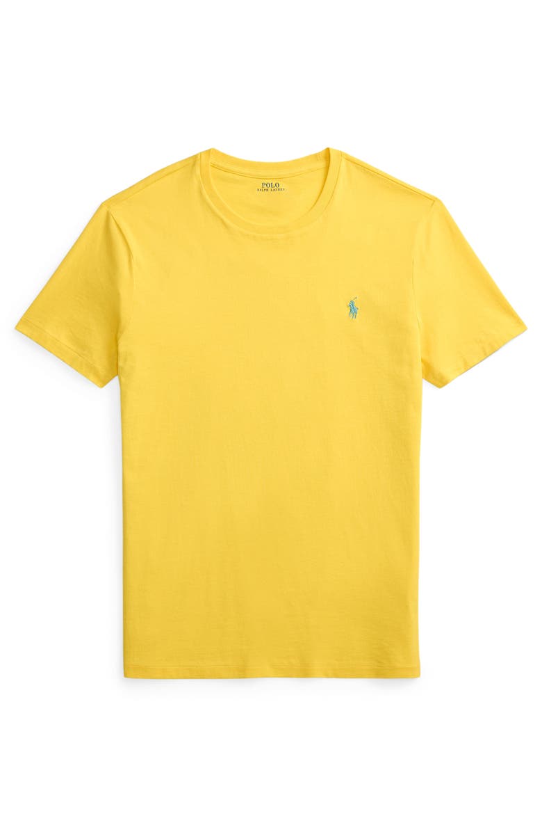 Polo Ralph Lauren Classic Fit Solid Cotton Jersey T-Shirt, Alternate, color, Sunfish Yellow/ C7109