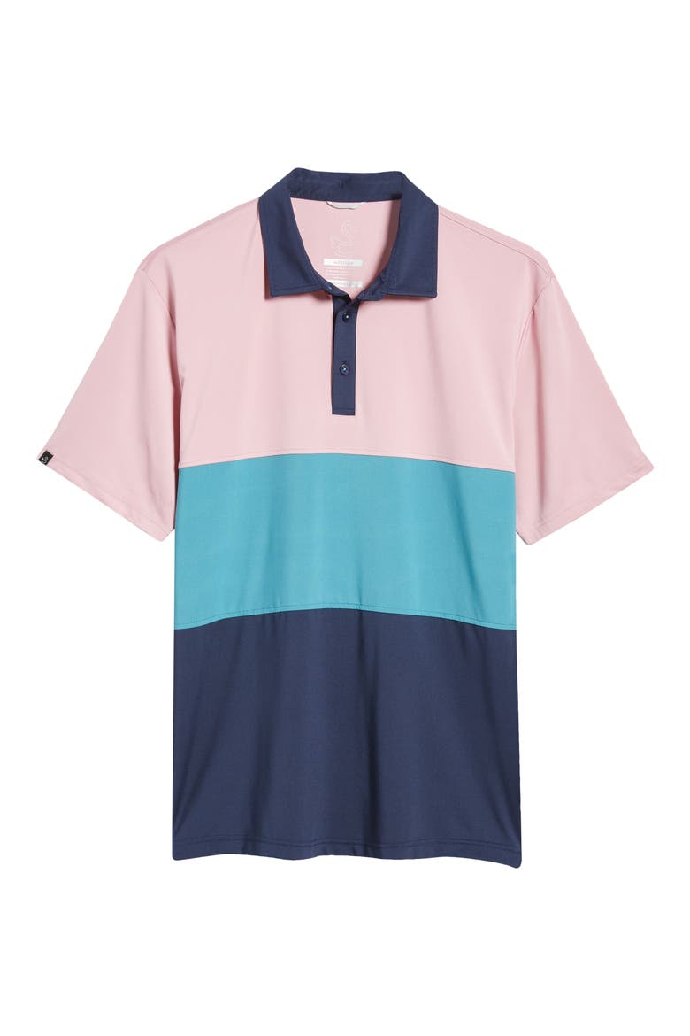 Gibbs Colorblock Golf Polo, Alternate, color, PLUMERIA