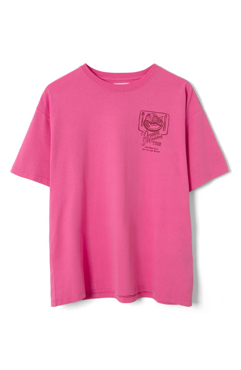 Damson Madder Gill of Dreams Organic Cotton Graphic T-Shirt, Alternate, color, Pink