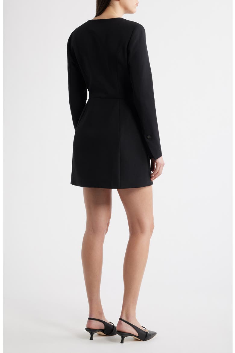 Shelby Long Sleeve Blazer Minidress, Alternate, color, BLACK