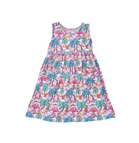 Girl's Playtime UPF 50+ Dahlia Sleeveless Dress with Pockets