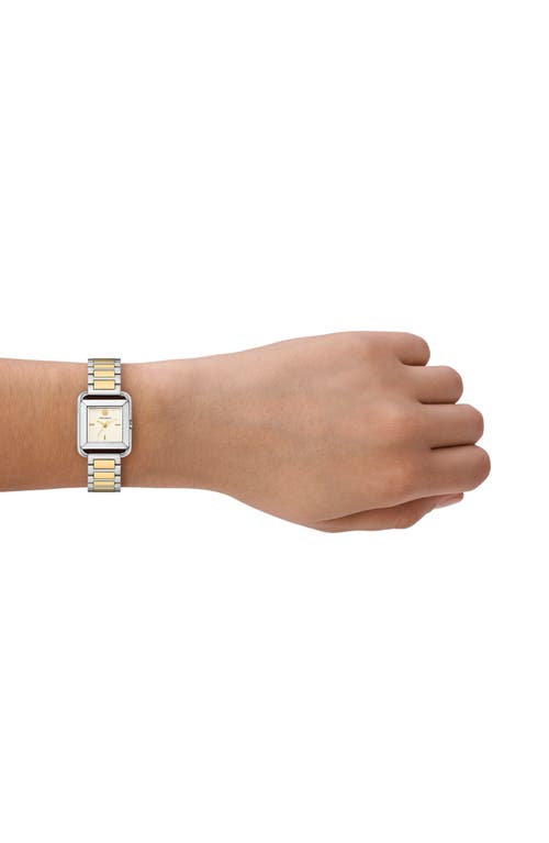 Tory Burch The Kira Square Bracelet, 24mm In Two Tone