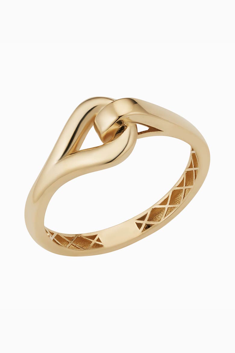 14K Gold Forever Linked Ring, Main, color, Yellow Gold