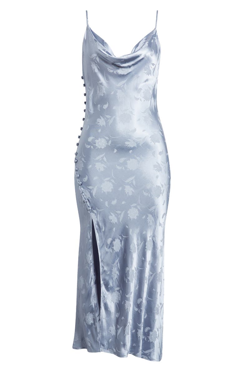 Lulus All About You Satin Midi Slipdress, Alternate, color, 