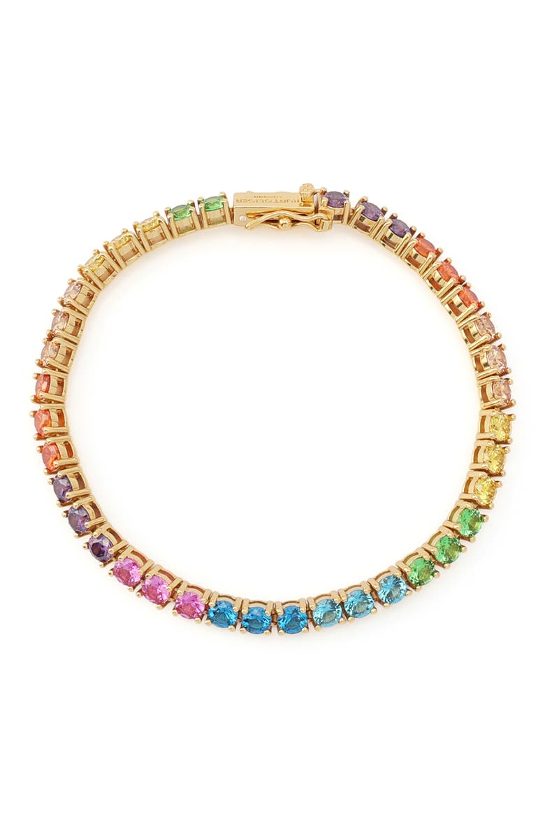 Rainbow Crystal Tennis Bracelet, Alternate, color, RAINBOW MULTI