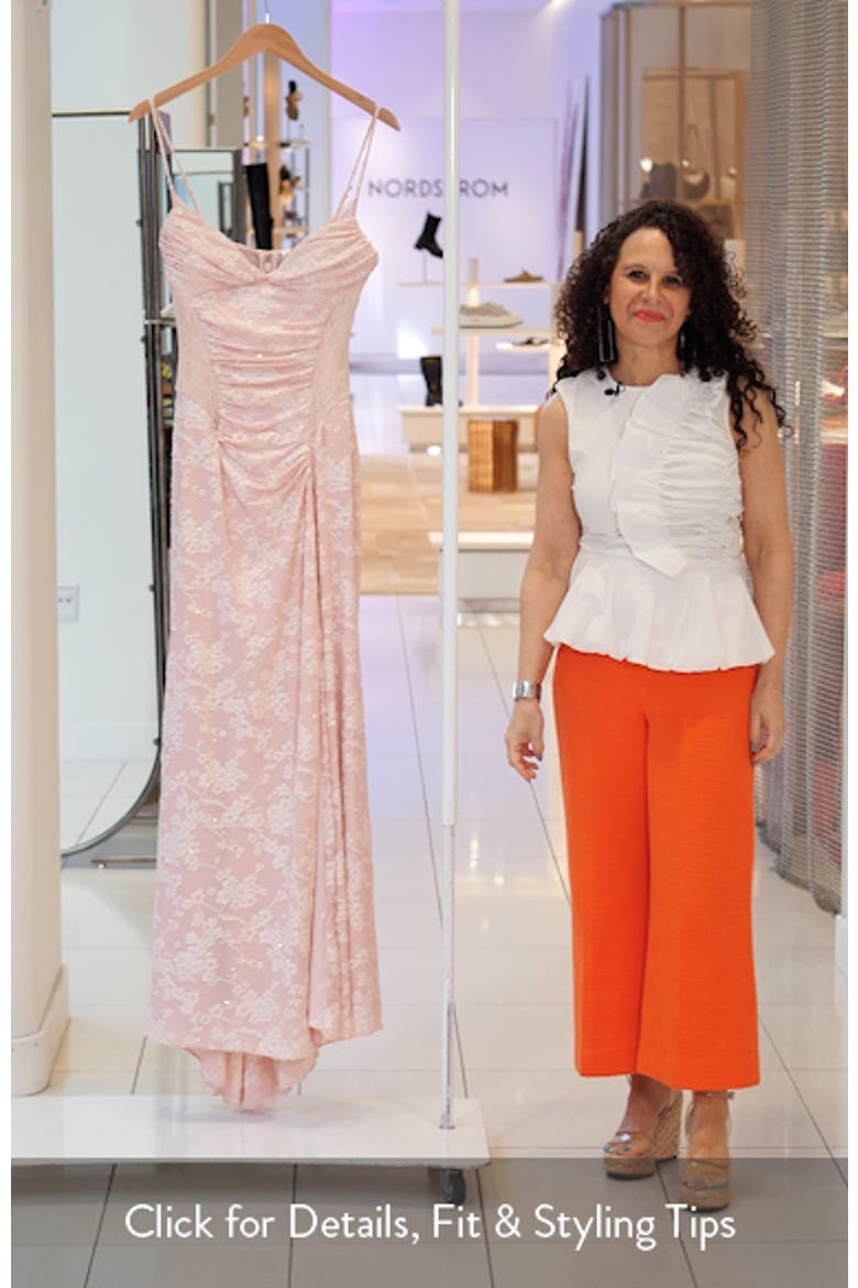 Sabrine Lace Trim Corset Gown video