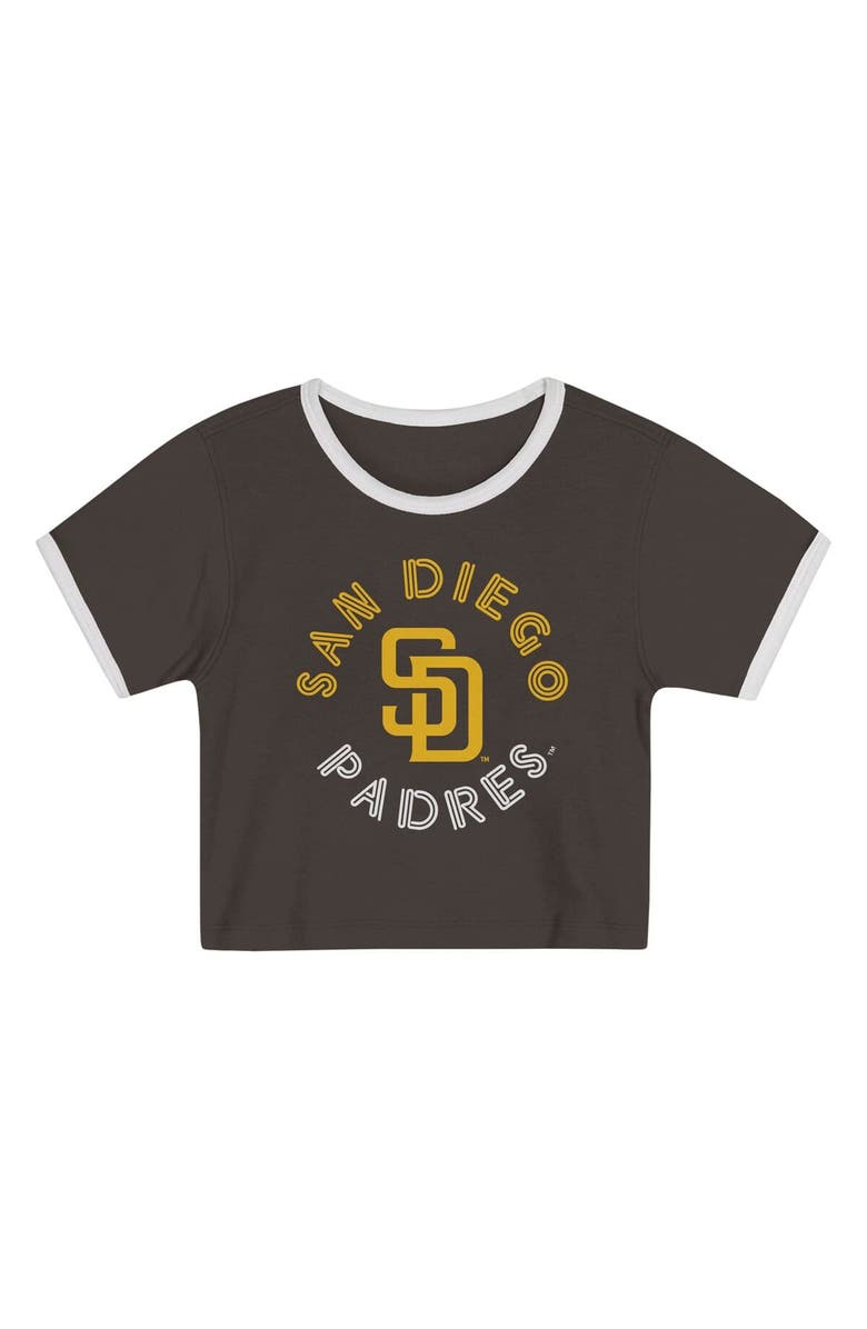 Outerstuff Toddler Brown San Diego Padres Double Run T-Shirt and Shorts Set, Alternate, color, Brown